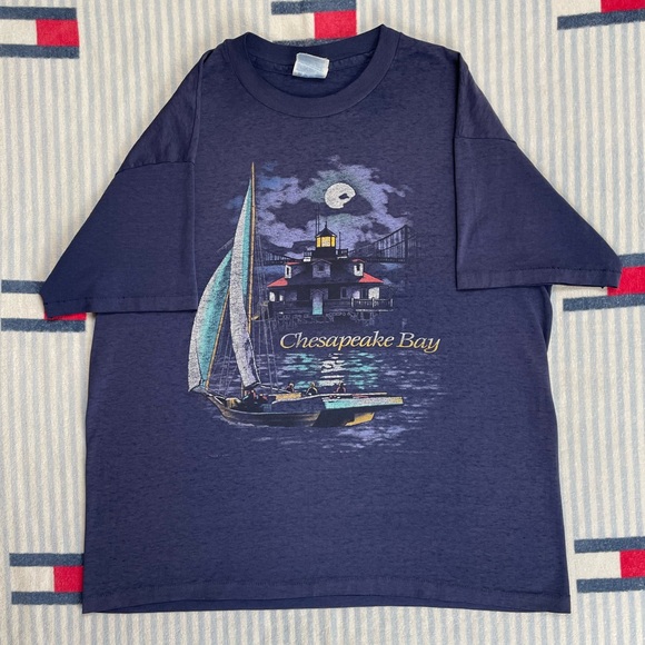 Hanes Other - Vintage Chesapeake Bay tourist Graphic short sleeve tee shirt